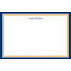 Border Navy and Orange Flat Note Cards Image 4 of 4